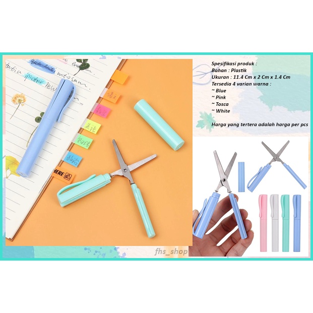 

Gunting Portable Gunting Kertas Gunting Aesthetic Gunting Pulpen Gunting Lucu Portabel Scissors Pen