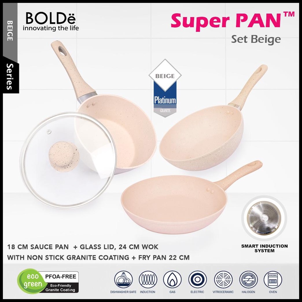 Bolde Set Wajan / Super Pan Set Beige