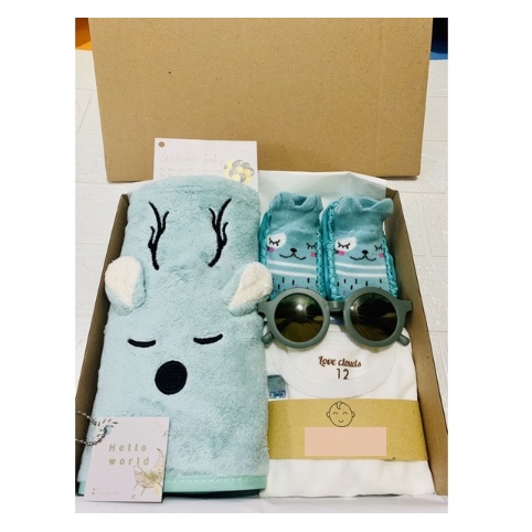 Hampers Bayi Baru Lahir Kado Newborn Baby Gift Set Unisex Parcel Lahiran Bayi Cowok Cewek / Hampers Handuk Bayi