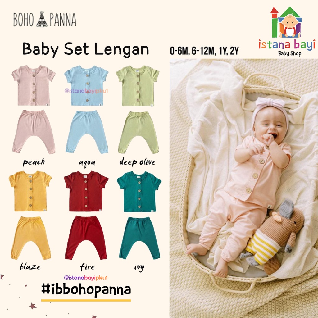 BOHOPANNA - BABY SET LENGAN - Setelan Bayi 0-2 Tahun