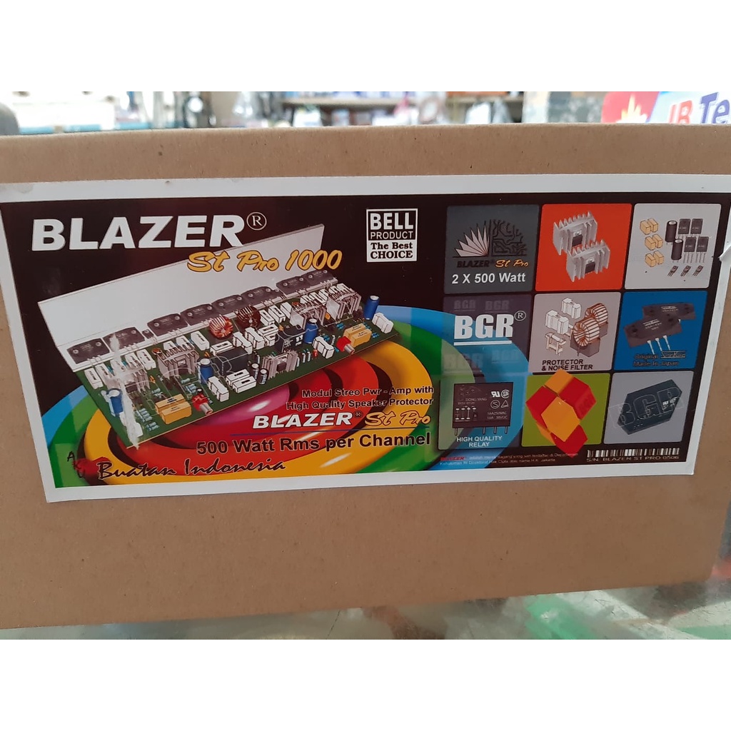 Jual Kit power amplifier BLAZER ST PRO 1000Watt stereo | Shopee Indonesia