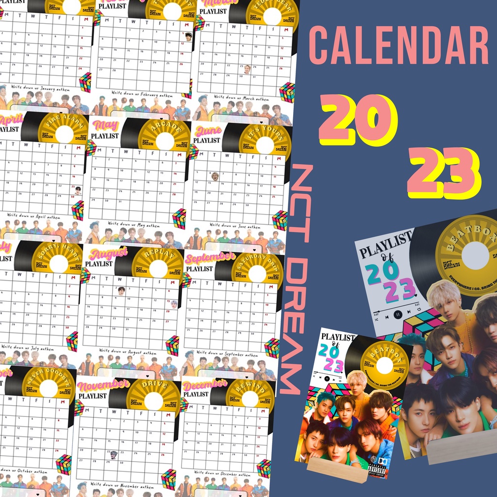 

KALENDER MEJA / CALENDAR DESK 2023 - [NCT DREAM]