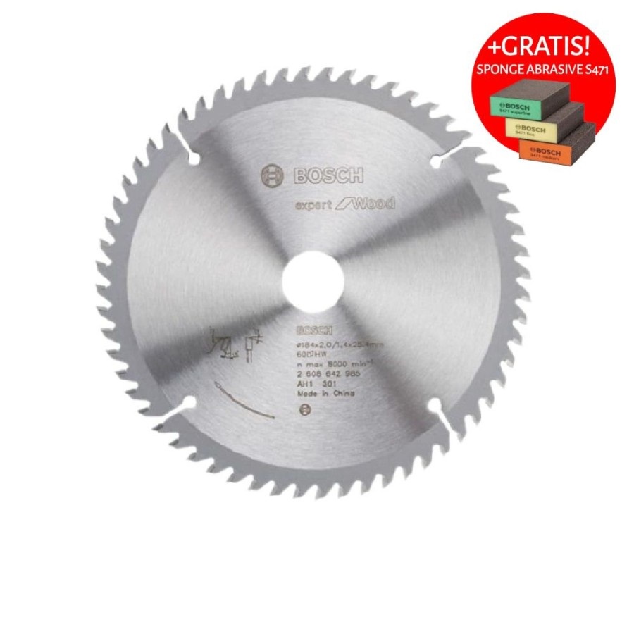 BOSCH Circular Saw Blade For Wood / Mata Gergaji Kayu 12&quot; X 24 T (023)