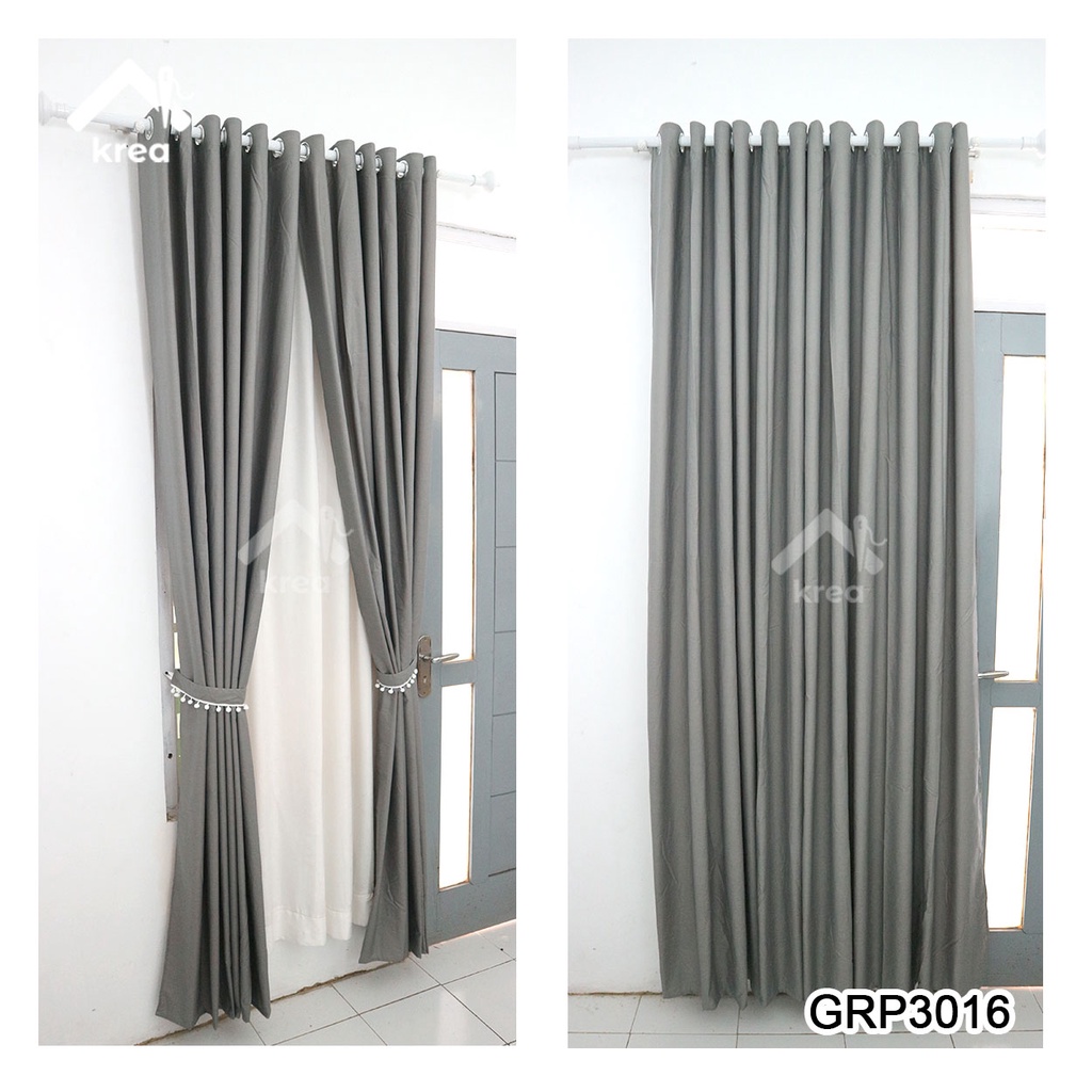 GORDEN JENDELA GORDYN PINTU TIRAI PENDEK PANJANG POLOS BAHAN KATUN CVC  - GRP3016