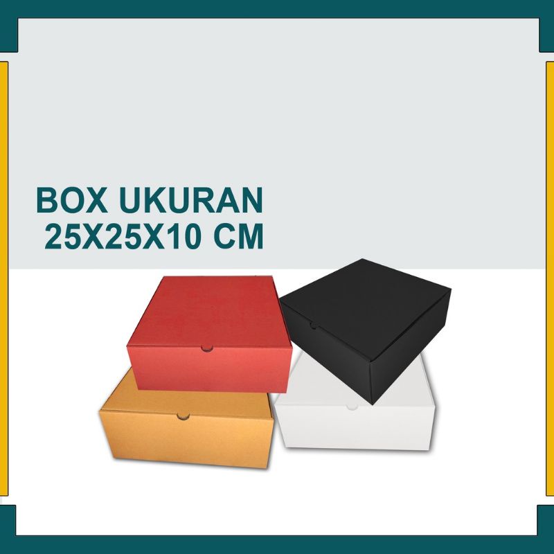 

DUS PACKAGING 25x25x10 cm Kardus hampers kotak kado dus box