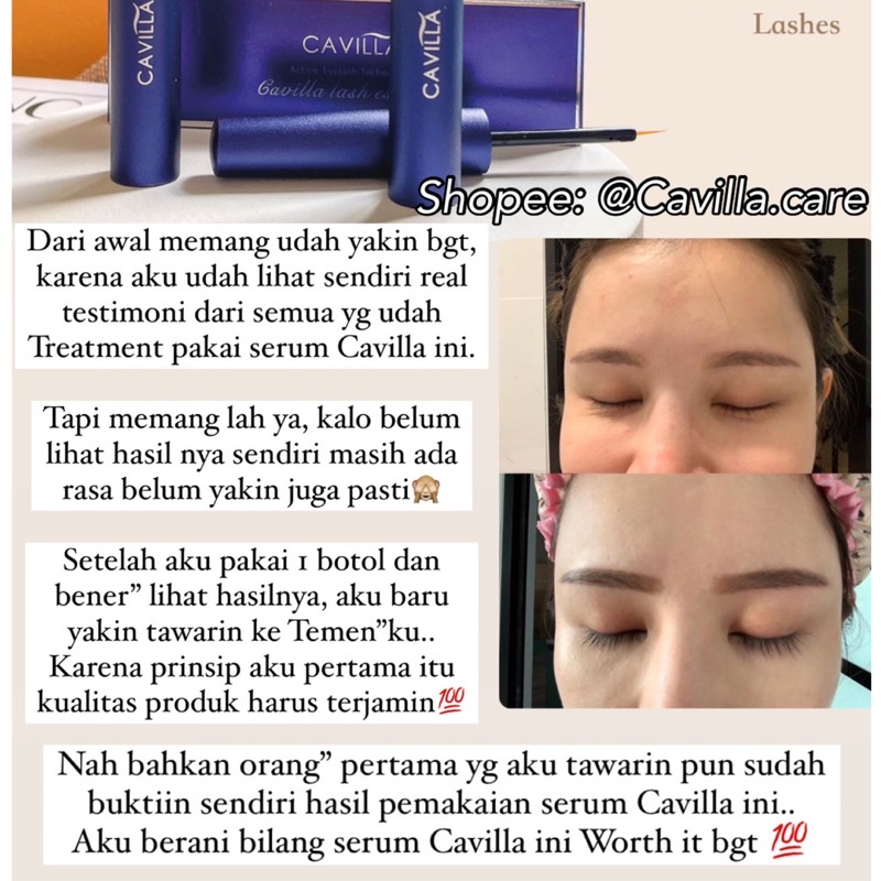 CAVILLA EYELASH ESSENSE/ CAVILLA EYELASH SERUM (100% ORIGINAL)