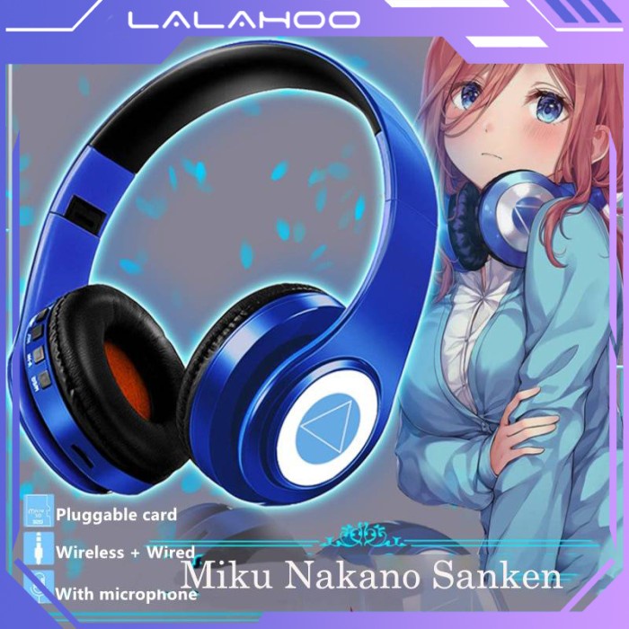 Headphone Anime Headset Miku Nakano Sanjiu Cosplay Bluetooth Headset 5.0 Hifi