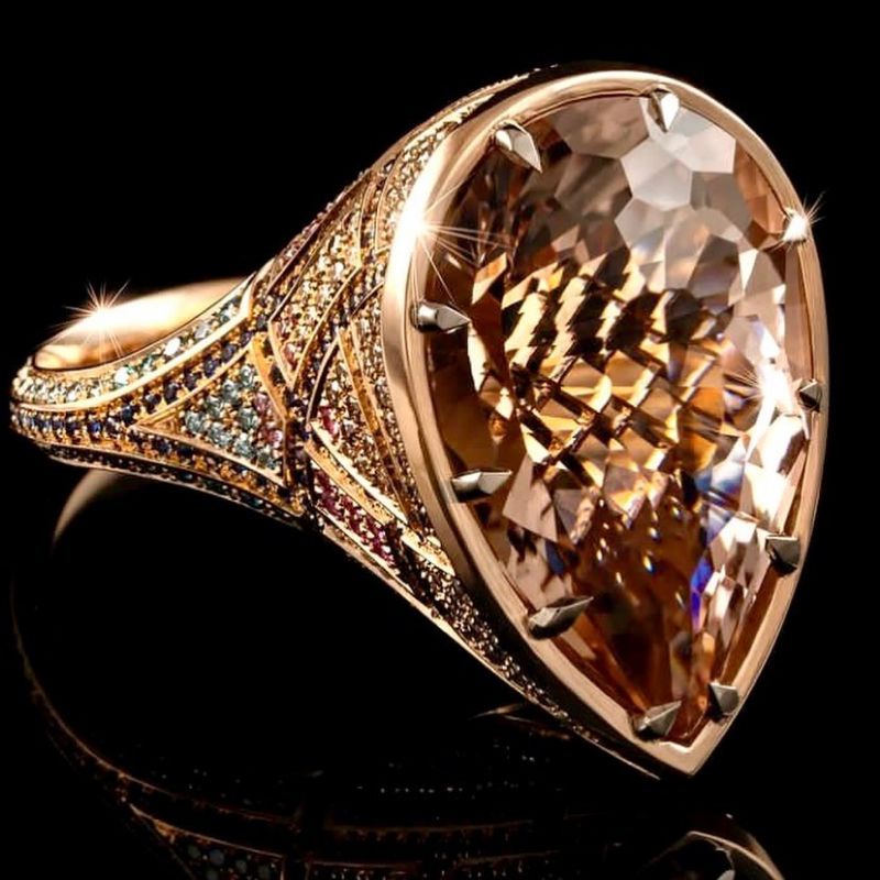 style mesir kuno natural [SMOKY QUARTZ KALIMANTAN 14.63CT WITH RING SILVER 925] kecubung teh emban c