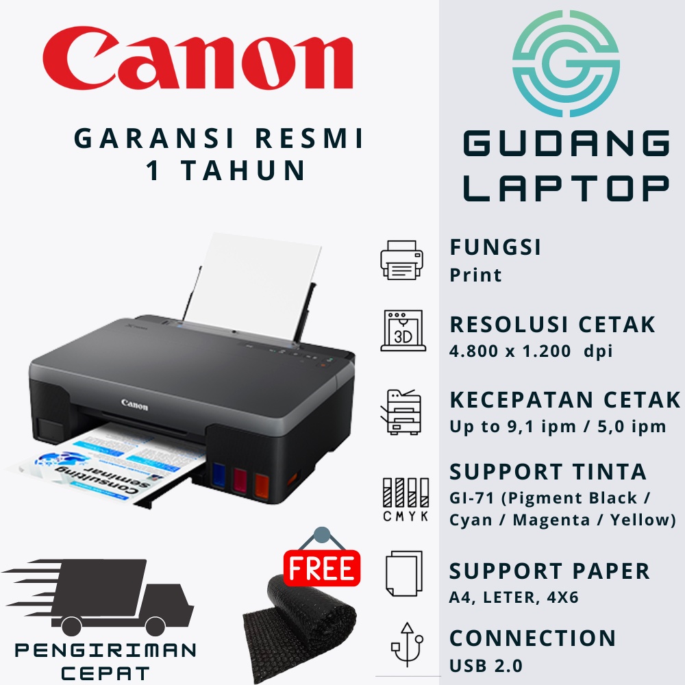 PRINTER CANON PIXMA INK EFFICIENT G1020