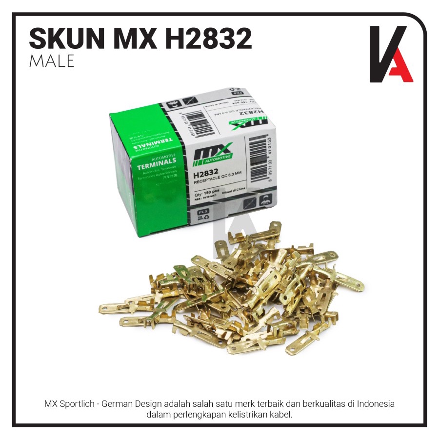 TERMINAL SKUN GEPENG COWOK MALE MX H2832 ISI 150PCS