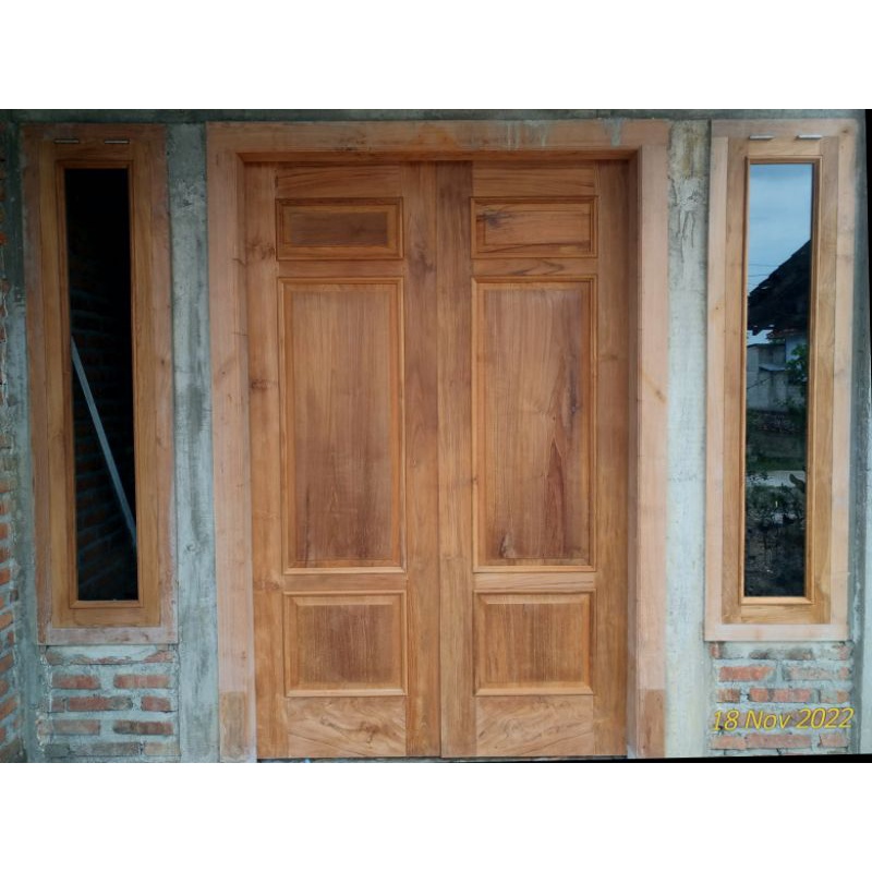 Pintu Utama Tangkepan/Kupu tarung KayuJati Istimewa