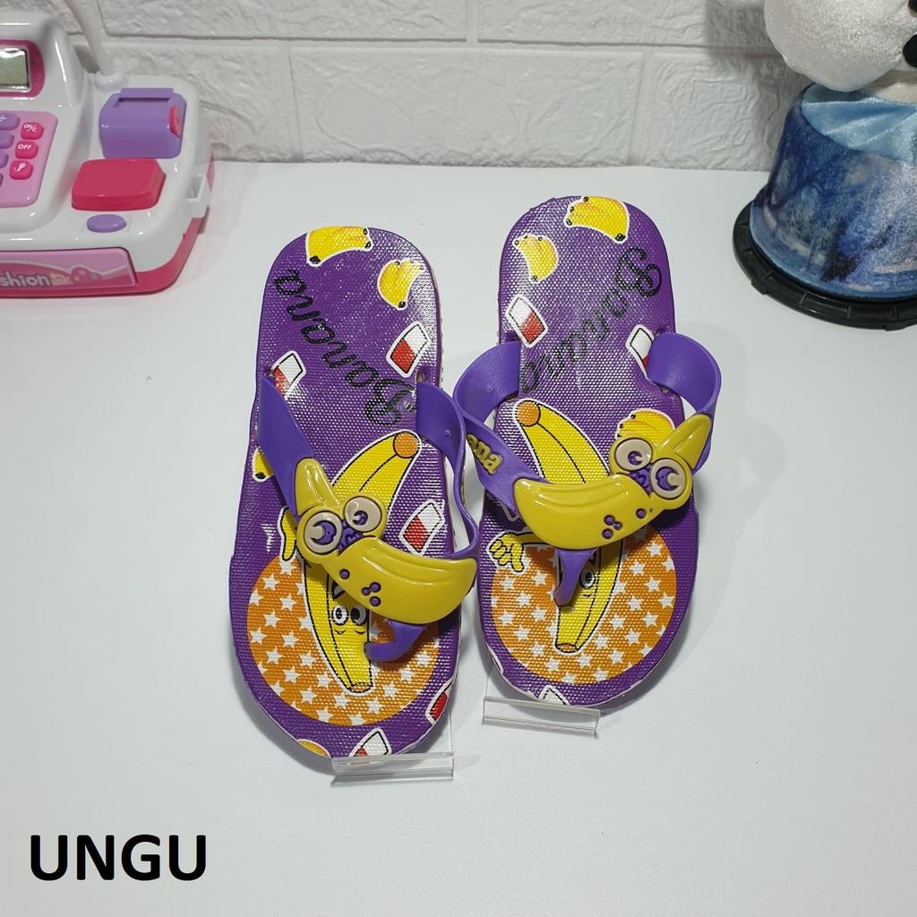 Sandal Jepit Anak lucu Banana pisang 1 ringan import lls 618-7k 24-29