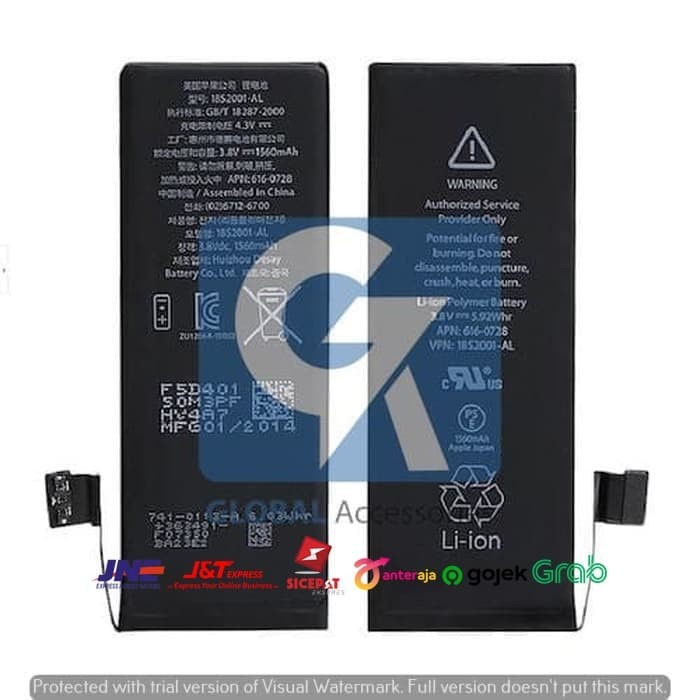 Baterai Battery Batre iPhone 5 / 5s / 5c Original 100%