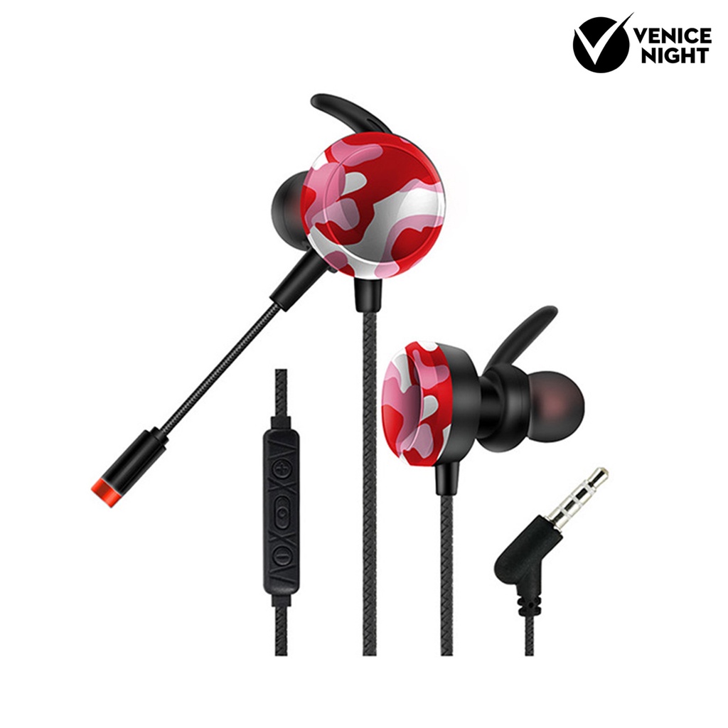 (VNEP) (Berkabel) GM-D8 Earphone Noise Reduction Earphone Dinamis yang Dapat Ditarik untuk Ponsel