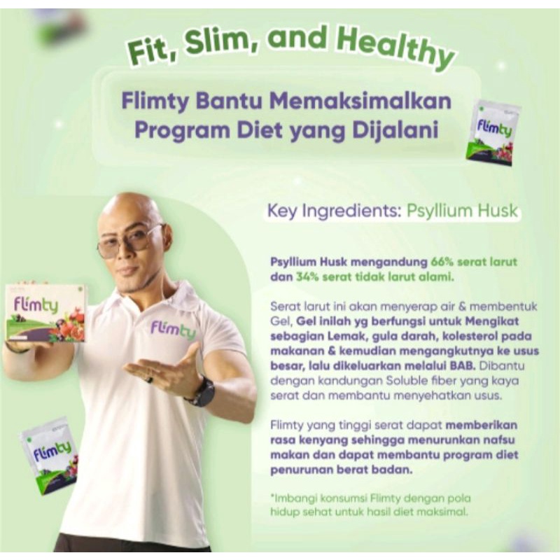 Flimty Paket Keluarga Promo 8 Box Pelangsing Detox BPOM Rasa Raspberry