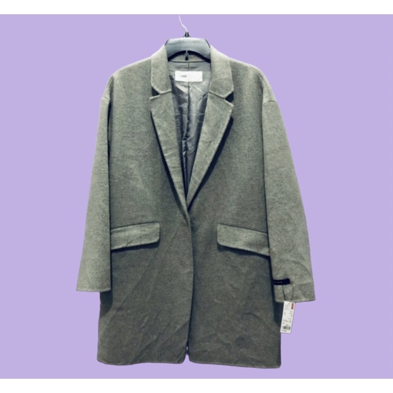 LONG COAT WOL ABU PRIA/WANITA