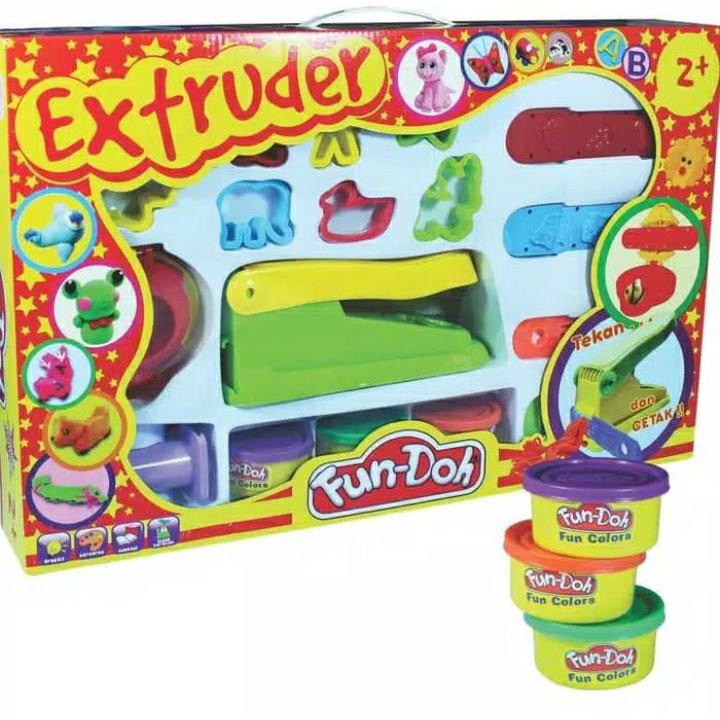 mainan lilin mainan Fun doh extruder play doh