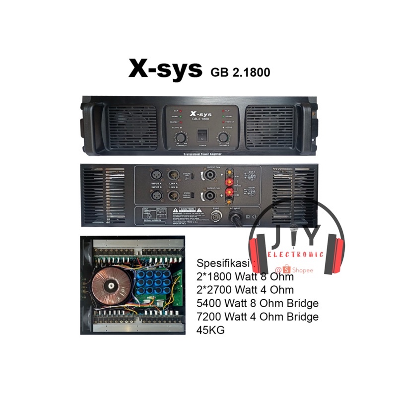Power X-Sys X Sys xsys 2 channel GB 2.1800 GB-2.1800 GB 2 1800