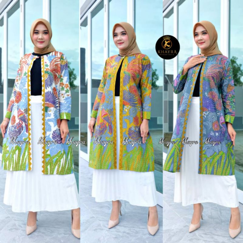 LONG OUTER WANITA | LONG CARDI WANITA LENGAN PANJANG # MAHIRA CARDI