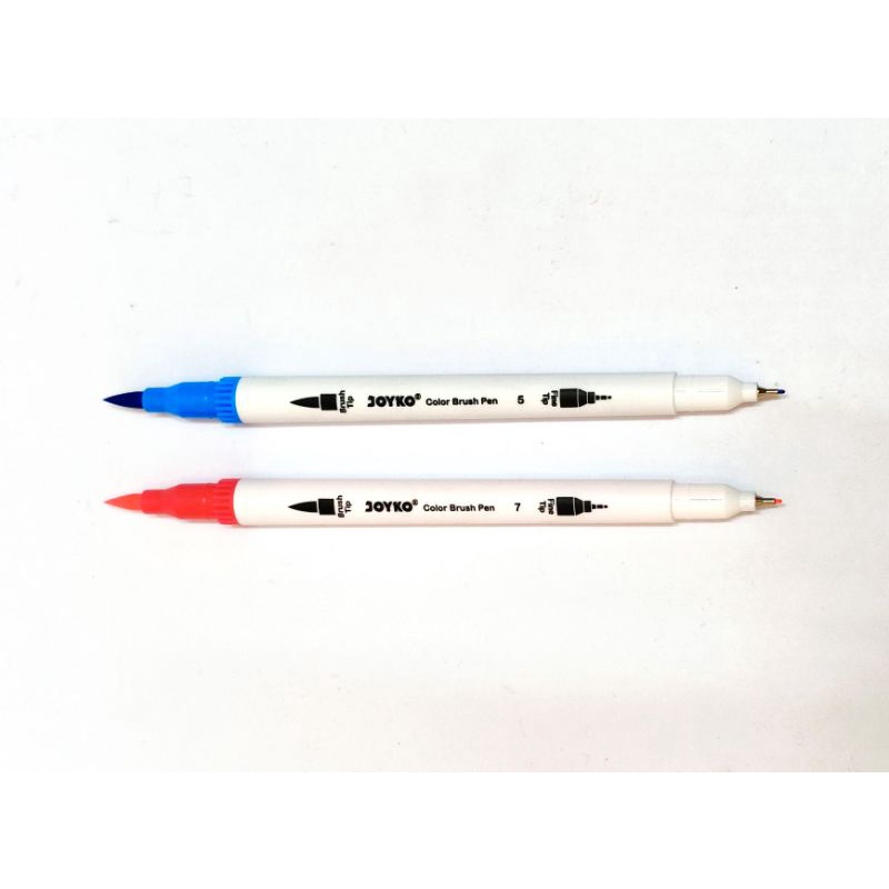 

RK Spidol Bolak Balik 12 Warna / Pena Kuas Warna Joyko CLP-06 12 Brush Pen