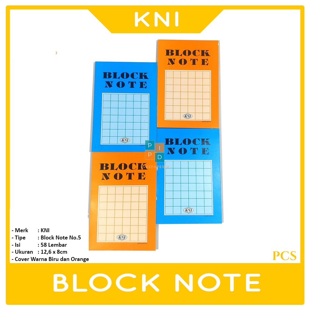 

KNI Block Note No. 5 Mini - Pcs