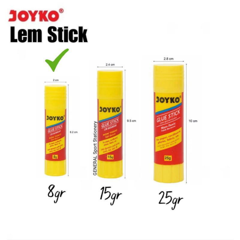 

Glue Stick Lem Kertas Batang Joyko GS-09 8Grm