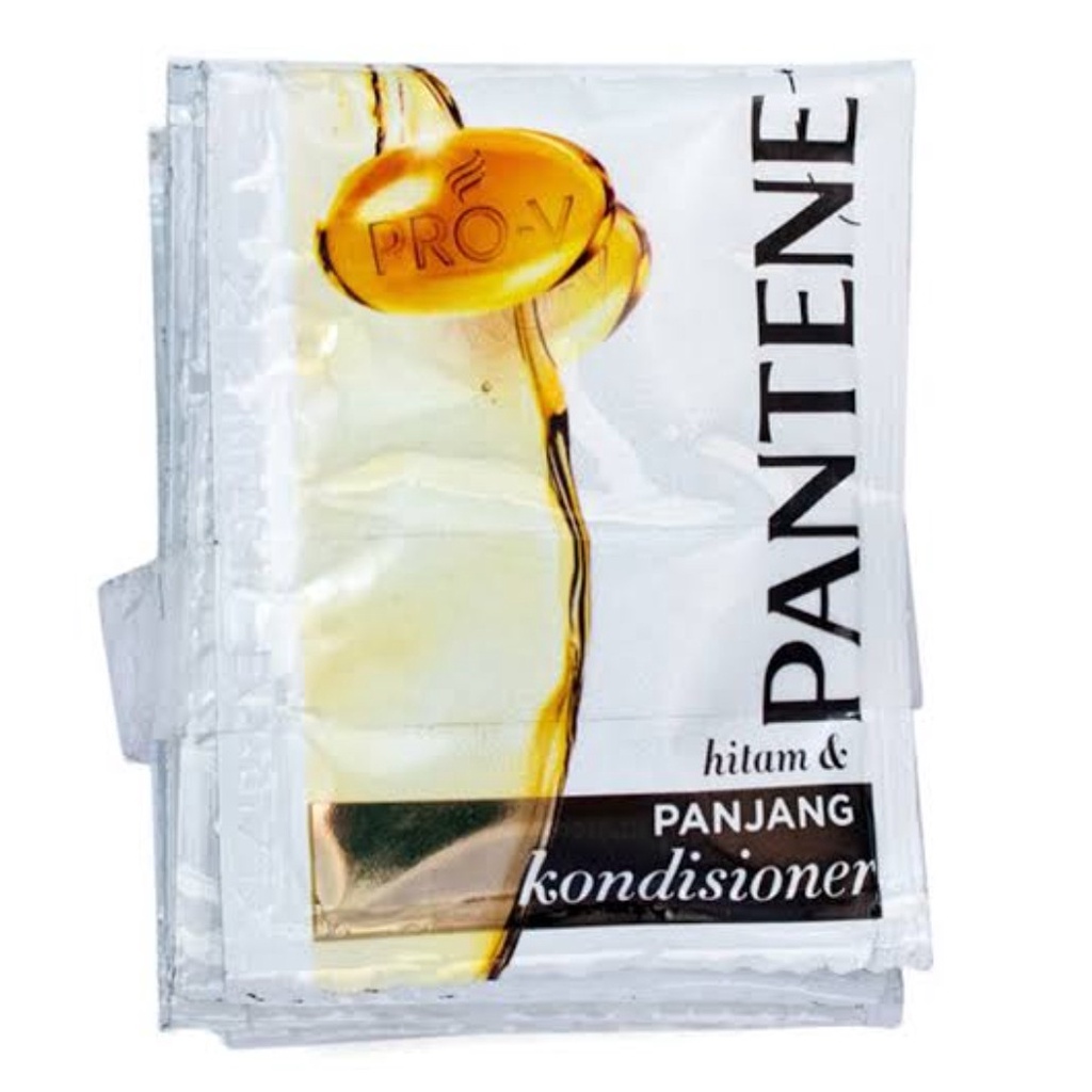 KONDISIONER PANTENE VITAMIN RAMBUT UNTUK RAMBUT LEBIH HITAM GLOW 1 RENTENG ISI 12