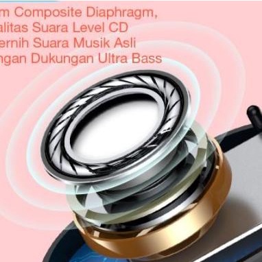 ACOME T1 AIRDOTS SMART TWS EARPHONE LED DISPLAY HEADSET BLUETOOTH 5.0 - BLACK