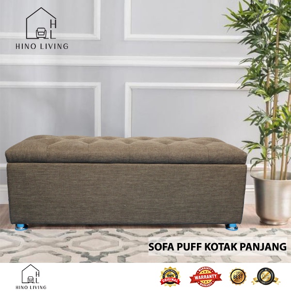 Sofa Puff Kotak Panjang / Puff Storage
