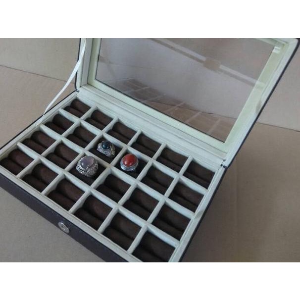 RING BOX, KOTAK CINCIN, BOX CINCIN AKIK, TEMPAT CINCIN ISI 24