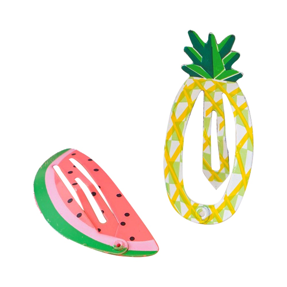 Ataru 2 Pcs Jepitan Rambut Pineapple Watermelon