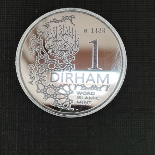 REPLIKA KOIN DIRHAM/DINAR (PERAK/GOLD)