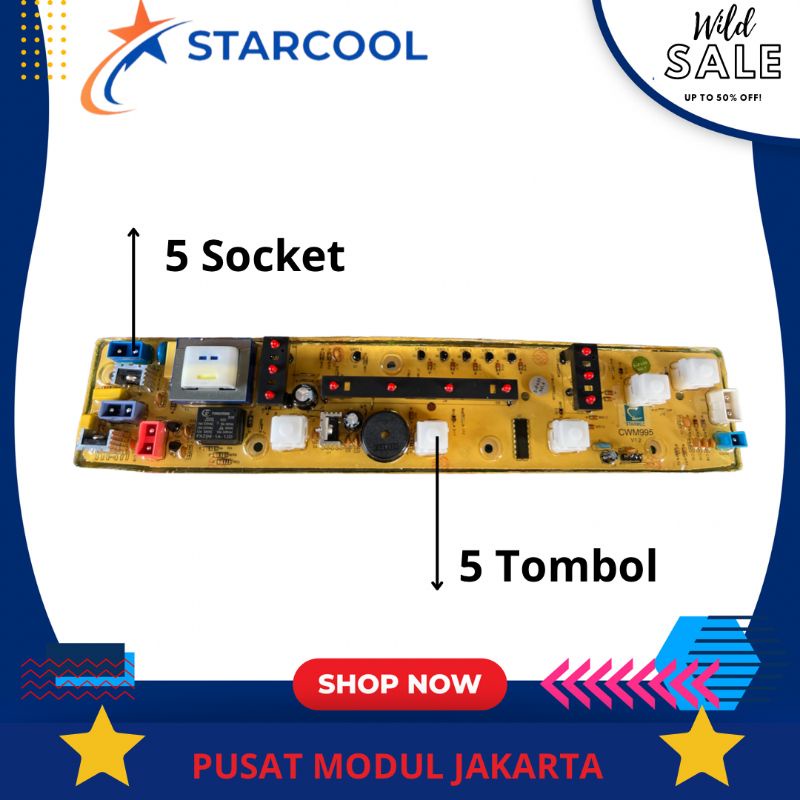 SHARP ES-F800 / ES-F850 modul pcb mesin cuci Top Loading