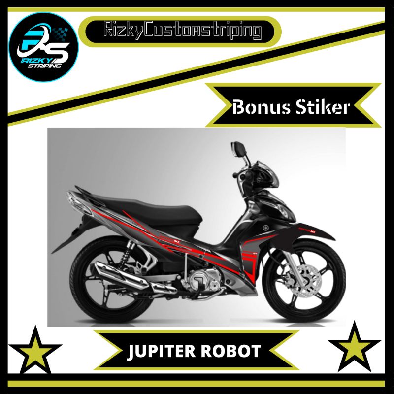 STIKER STRIPING VARIASI YAMAHA JUPITER ROBOT # VARIASI YAMAHA JUPITER ROBOT MOTIF GRAFIS.