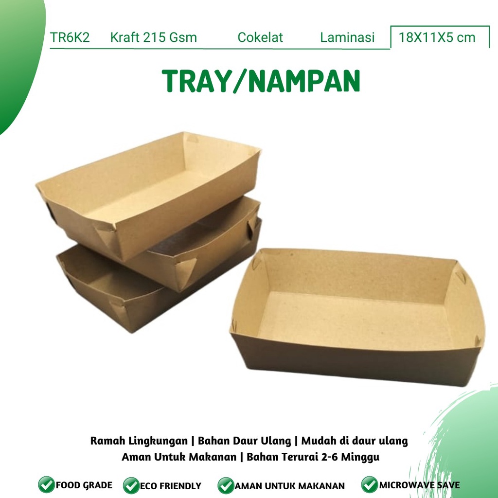 Food Tray Wadah Kentang Tray Food (TR6K2-Laminasi)