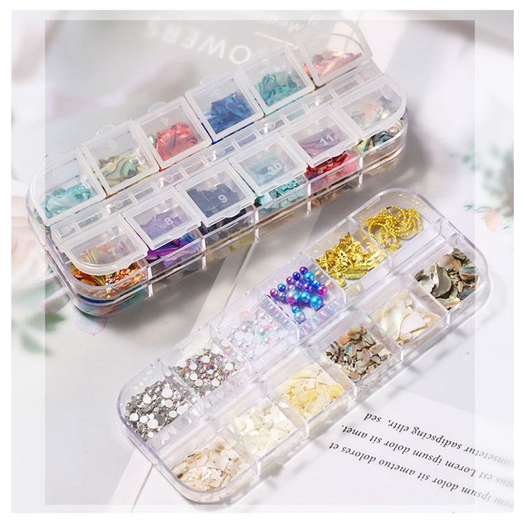 Aksesoris Hiasan Kuku Nail art Sequin Shell/ Pecahan Kerang Dekorasi Kuku nail art