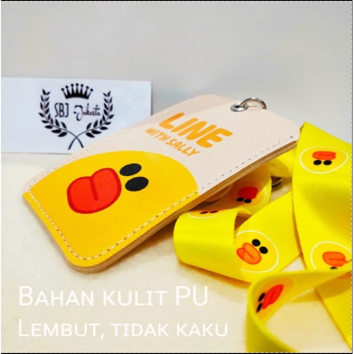 Tempat kartu / ID card / Tag holder Dengan tali strap / Card Holder Karakter Lucu