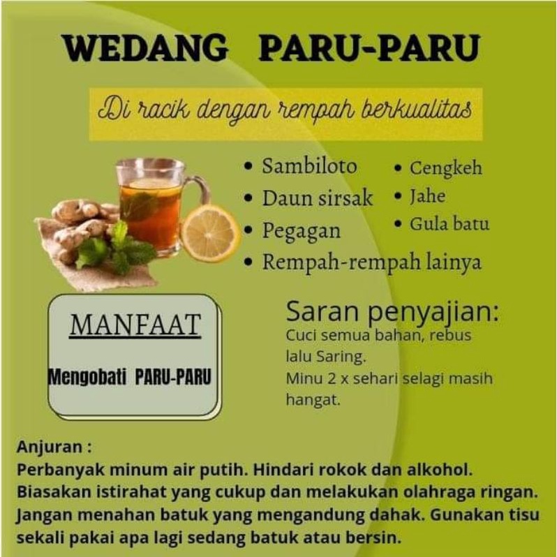 

Wedang paru-paru