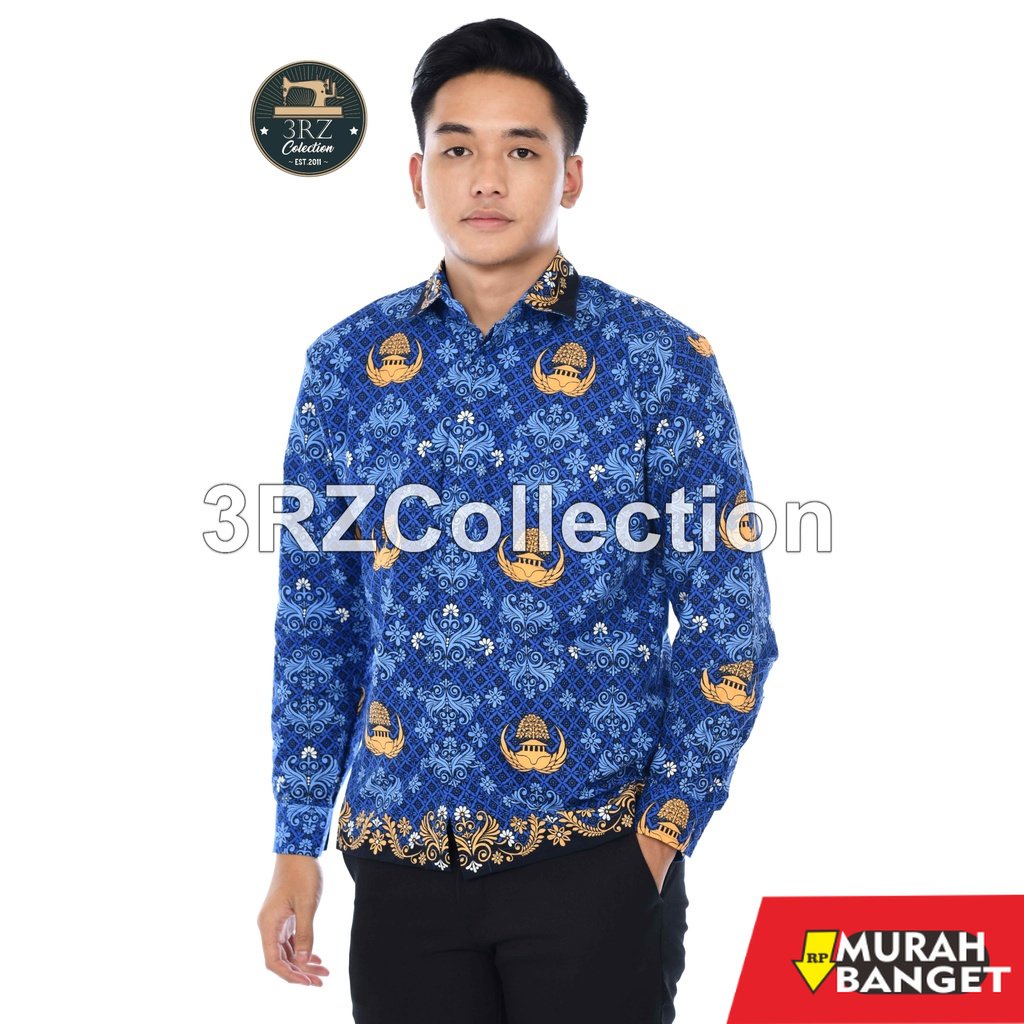 model gamis kombinasi polos terbaru 2022 Seragam Korpri Baju Korpri Pria Kemeja Batik Korpri Bahan K