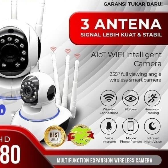 IP Camera CCTV WIRELESS Wifi 3 Antena V380 - Ip Cam v380 ZS