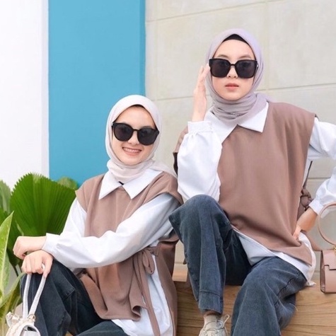 BAJU RAJUT ILLO VEST TALI RAJUT ROMPI