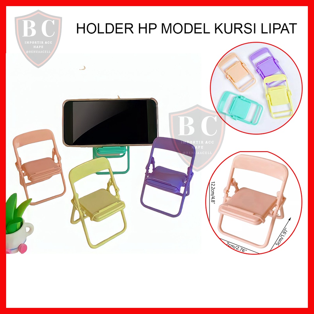 STAND HOLDER HP MODEL KURSI LIPAT / STAND HOLDER HP MACARON KURSI