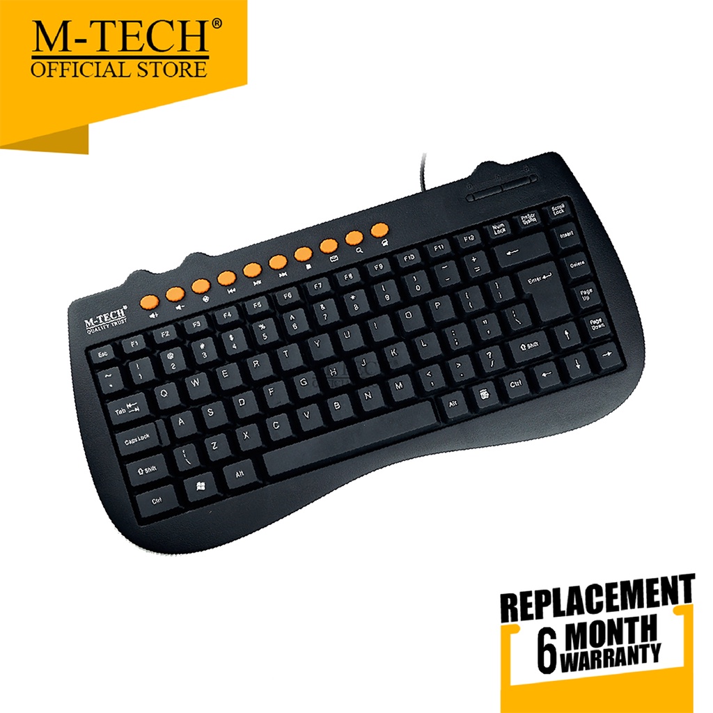 M-Tech Original Keyboard USB PC Komputer Mini Multimedia MT02