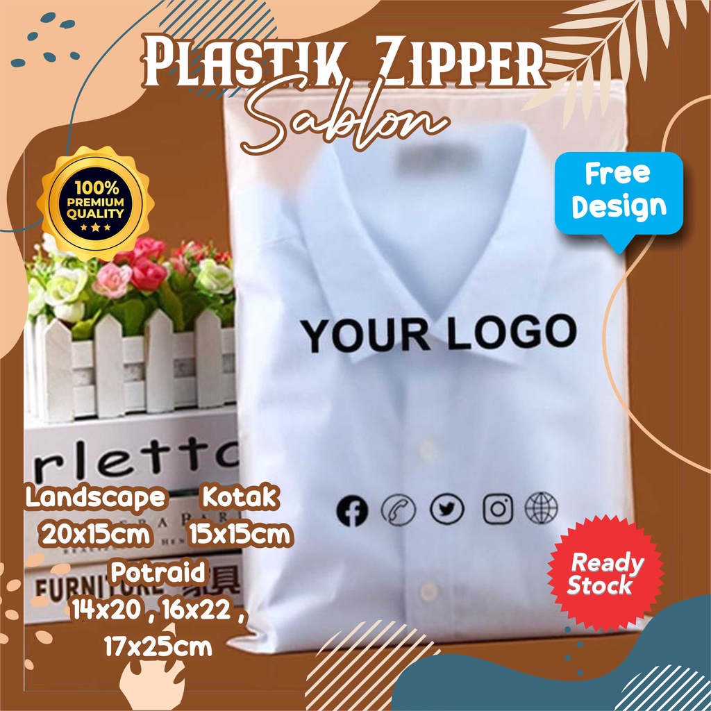 Jual Plastik Zipper Sablon Plastik Zipper Custom Tas Plastik Zipper