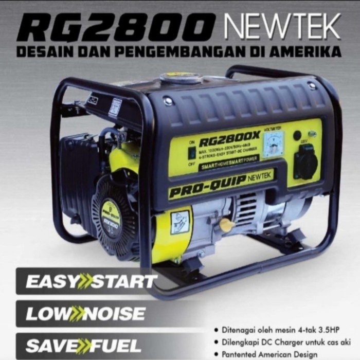 Genset 1000Watt PROQUIP RG2800 Made In USA Genset Bensin 1000 Watt