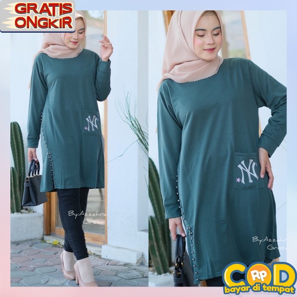 Baju Tunik Cewek Cantik Tonik Mewah Tunik Polos Tuniq Terbaru Thunik Panjang Simple Bju Thunik Kulia