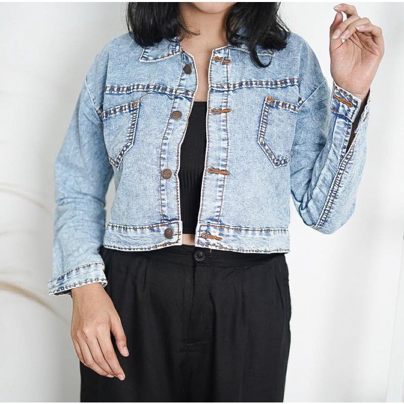 AERI JACKET CROP JEANS JACKET