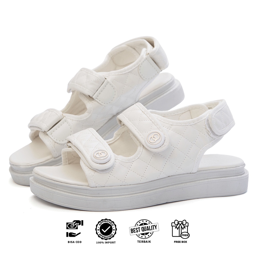 [Original Ber-Hologram] SNEAKYSHOES IRENE SANDAL STRAP WANITA SNEAKERS SHOES 019