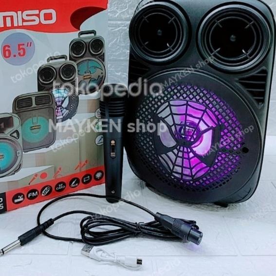 Speaker Bluetooth Karaoke 6.5 Inch KMS-3381 Bonus Mic Brain Power