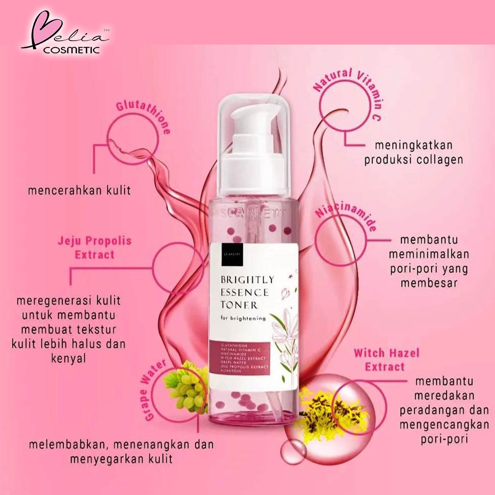 ❤ BELIA ❤ SCARLETT Whitening Toner Series | Toner Wajah | Essence | BPOM